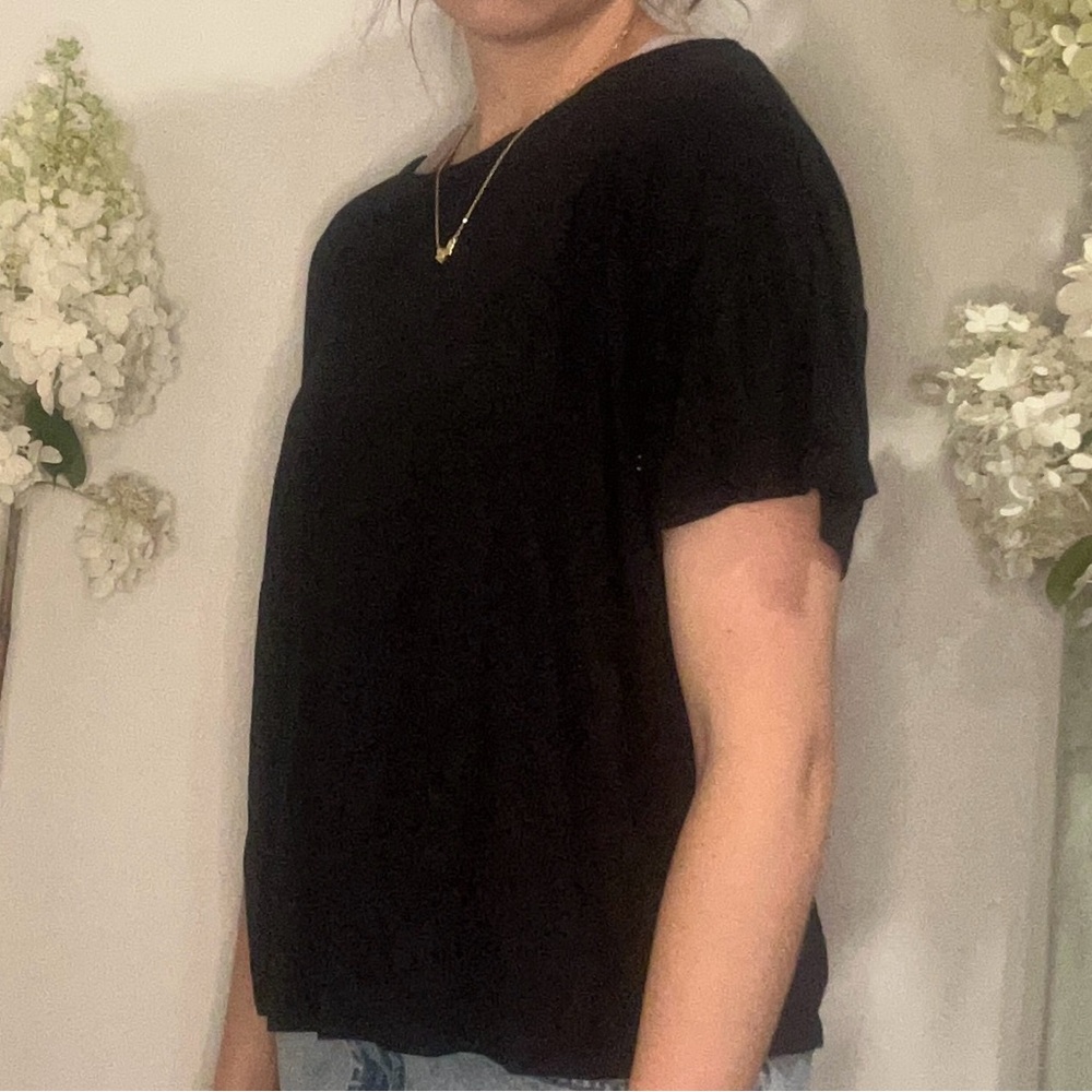 Old Navy Soft Black Short Sleeve Tee